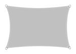 Sun Shade Sail 3m X 2m Waterproof Grey Rectangle Shade