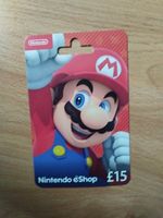 Nintendo eShop Gift Card £15 Physical Sent By Post Not Used At All