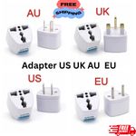 Universal Travel Adapter US UK AU to EU Plug Converter 2 Pin Europe Power Socket