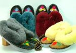 LADIES SLIPPERS GENUINE SHEEPSKIN LEATHER  HANDMADE  EMBROIDERED SPRING SALE!!