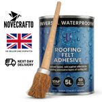 Roof Felt Adhesive 5L Water-Resistant Сold-Applied Bitumen for Flat Roof Repair