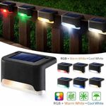 2/10/16PCS Solar Deck Lights LED Garden Fence Step Patio Path Pathway Lamps UK