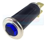 Genuine Lucas Blue Jewel Hexagonal Dash Warning Light Lamp 6v 12v Mini Triumph