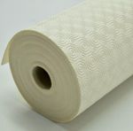 Cream Table Protector Heat Resistant Tablecloth Wipeable PVC Felt backed