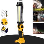 Cordless LED Work Light for Dewalt 18v Battery 2000LM Battery Powered Flashlight