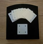 Weaving Tablets x 10 Solid Plastic Cream Tablet Weaving Card Weaving Crafts 