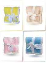 Large Sherpa Fleece Baby Blanket 80×110 cm - Multi Colours, Soft Newborn Gift
