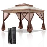 3.3x3.3M Patio Outdoor Garden Metal Gazebo Marquee Tent Canopy Shelter Pavilion
