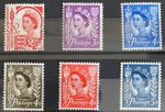 QEII 1958 - 1969 Jersey Pre-Decimal Stamp Set of 6 SG9 - SG14 MNH