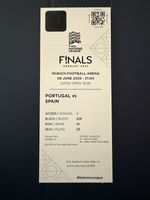 TICKET COPY REPRO NATIONS LEAGUE GERMANY 2025 PORTUGAL - SPAIN MATCH N.4 FINAL