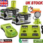8.0Ah 12Ah For Ryobi One+ Plus 18V Battery P108 Lithium RB18L50 RB18L40 /Charger