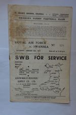 1950/51  SWANSEA v ROYAL AIR FORCE   RAF