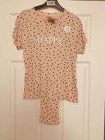 NEW LADIES DISNEY MICKEY MOUSE PYJAMAS UK 12 - 14 BNWT LOUNGEWEAR TOP & BOTTOMS