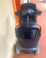 Shoprider 4-Wheel Electric Mobility Scooter with Basket, charger, bag,Grey/Black