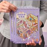 20 Sheets Scene Miniature Scene Stickers Sticker Book  Creative Play