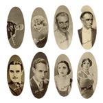 Carreras Film Stars 1934 Oval Cigarette Cards 37/72 Garbo Hepburn Cooper Lombard