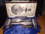 Solid Silver Grooming Set, 1904 Birmingham , Bravingtons of King's Cross.