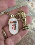 2018 FIFA World Cup Soccer Keychain Pendant Coca Cola Rare Item