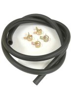 Motorcycle Scooter 6mm i/d x 10mm od x 500mm fuel pipe hose tube + 4 Clips