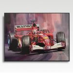 MICHAEL SCHUMACHER  F1 A3 print from painting by Greg Tillett poster Formula 1
