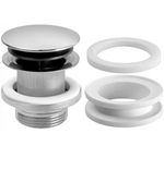 McAlpine CWP60-SS Multi Function Centre Pin Basin Waste With Spring-Loaded Plug