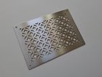 Brushed Stainless Steel Vent Grille to cover Air Brick hole 215mm x 140mm