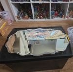 Vintage Wall Mirror With Bevelled Glass 
