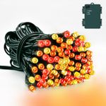 Christmas Lights Red Orange Yellow, 5M 50 LED 1 Pack, Yellow 