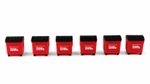 OO Gauge 1:76 Scale Biffa Wheelie Bins General Waste Railway Scenery 4 6 8