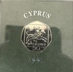 Cyprus 50 Cents 1991 Royal Mint certified 2 Coins Available x £80 Each