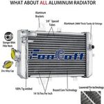 Premium Aluminum Radiator For 13-2020 Yamaha Raptor 700 YFM700R/ YFM 700R