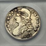 1827/6 Capped Bust Half Dollar 50c Error*