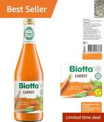 Caffeine-Free 500ml Organic Carrot Juice - Pure Plant Nutrition for Adults