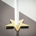 Stair Rods UK Stella Brass Large Radiator Pipe Cover