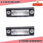 2X NUMBER PLATE LIGHT LICENCE LENS LAMP BULB FOR VW GOLF CADDY TOURAN 3B5943021E