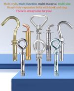 Various Expansion Hooks Shield Anchors Eye Bolts Concrete Masonry Fixings M6~M20