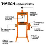 20 Ton Hydraulic Shop Press Workshop Garage Floor Standing Heavy Duty Tool Set