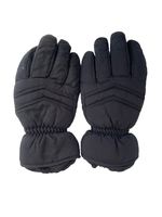 Black Textile Waterproof Skiing Warm Padded Thinsulate Waterproof Gloves Size 8
