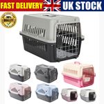 XL Large Portable Travel Pet Carrier Box 2 Door Cat Dog Carry Basket Transporter