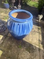 Blue Ceramic Planter
