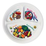 Portion Control Plate for Balanced Diet - Grains, Proteins, Fruits & Veggies