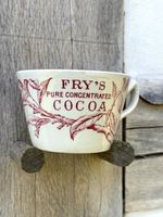 Fry’s Cocoa Chocolate Advertising Cup + Contemporary Advertising Poster Sign
