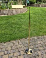 Vintage Floor Lamp Library Reading Pharmacy Brass Deknudt Belgium RARE