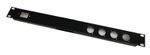 1U Rack Panel 19 inch 1 IEC C14 Punched hole 4 XLR D series hole folded panel