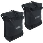 Lomo Motorcycle Adventure Pannier Dry Bags - Medium (1 Pair) Black Motorbike