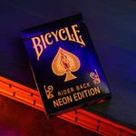 Bicycle Neon Solar-Orange Rider Back Playing Cards