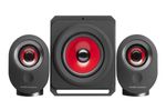 Mars Gaming MSX, 5 Multimedia Modes, 35W PC Speakers, 2.1 Subwoofer - Black