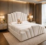 Ottoman Bed Frame Gas Lift Storage Orthopedic Mattress Double & King Size