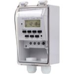 Outdoor Waterproof Programmable Timer 7 Day 24H Control Heavy Duty Component