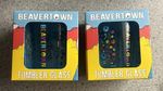 2 x beavertown half pint psychedelic skull & Bones 330ml Tumbler Glass New Boxed
